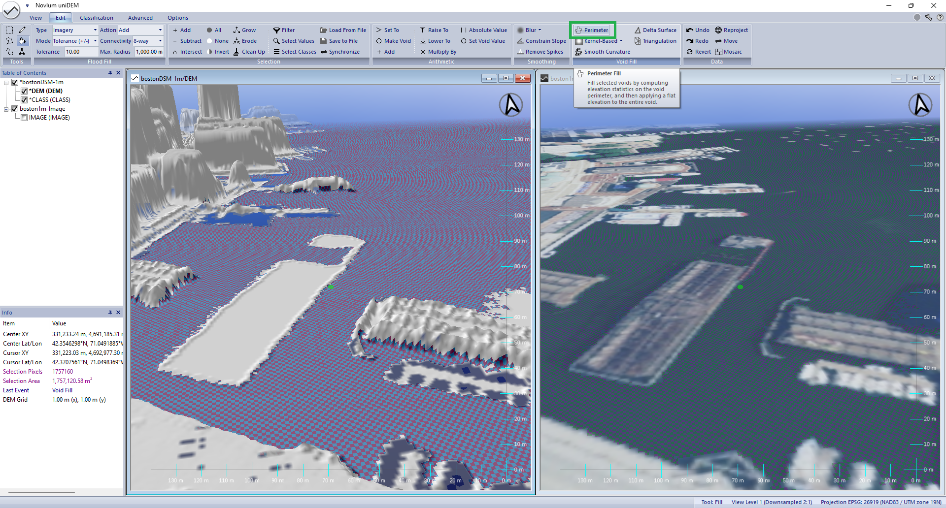 flatten water using shoreline height